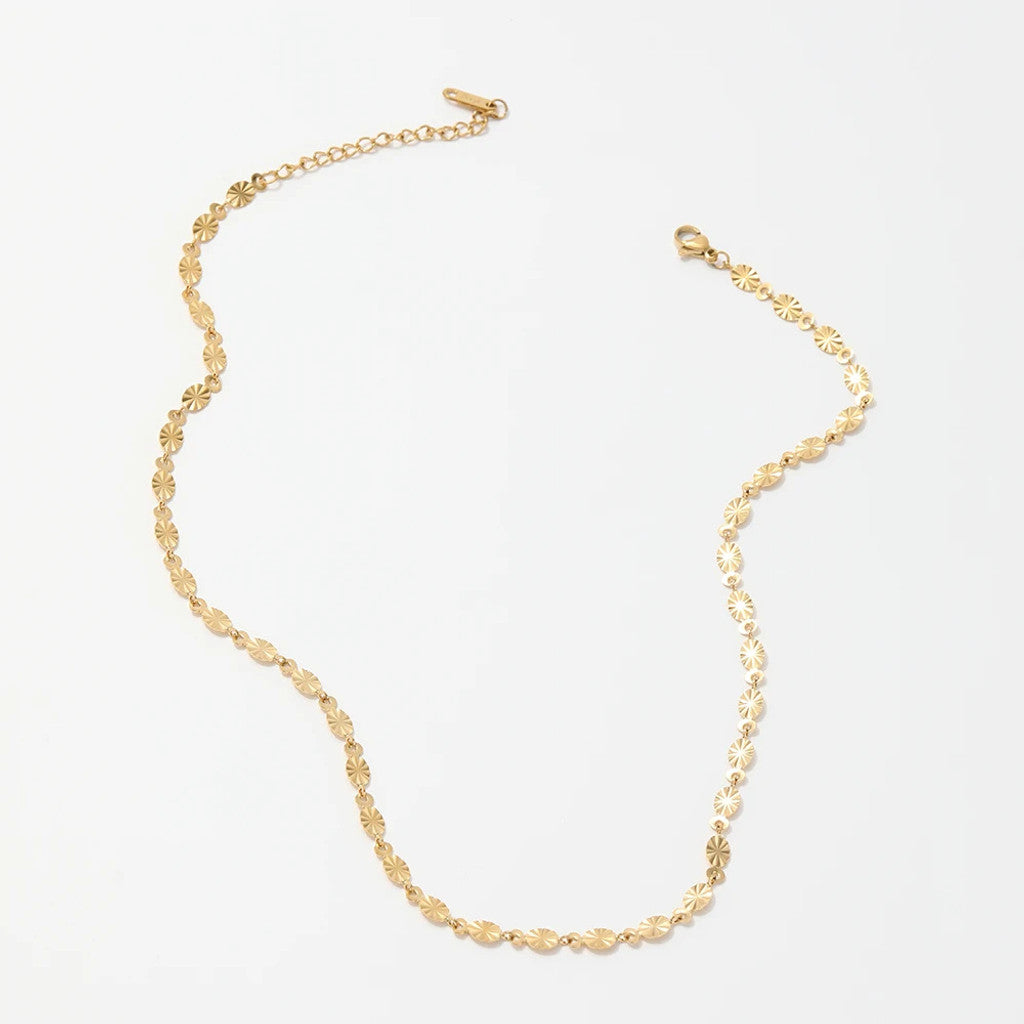 muun studios Burst Dot Halskæde - 18K Guldbelagt Necklace