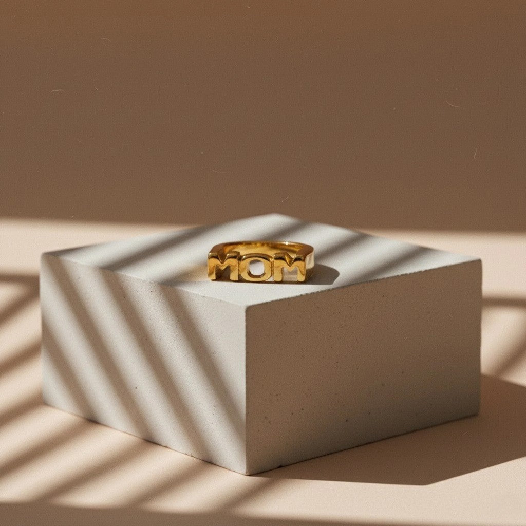 muun studios MOM Ring - 18K Guldbelagt Ring