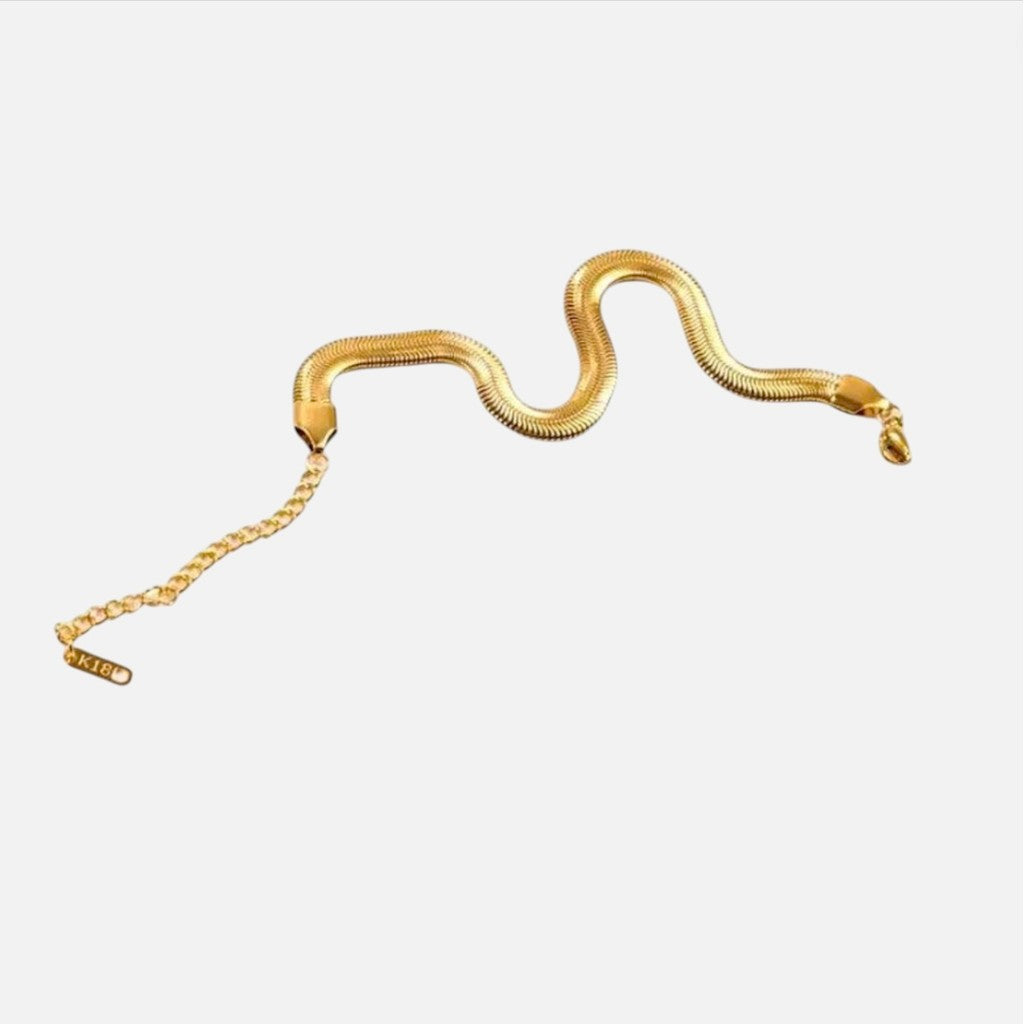 muun studios Selia Snake Armbånd - 18K Guldbelagt Bracelet