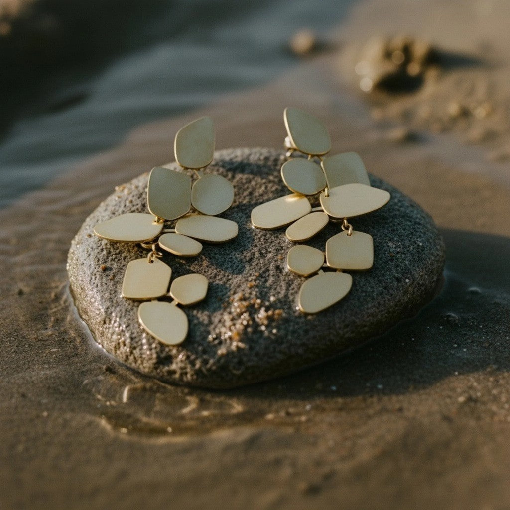 muun studios Selma Justerbar Øreringe - 18K Guldbelagt Earring