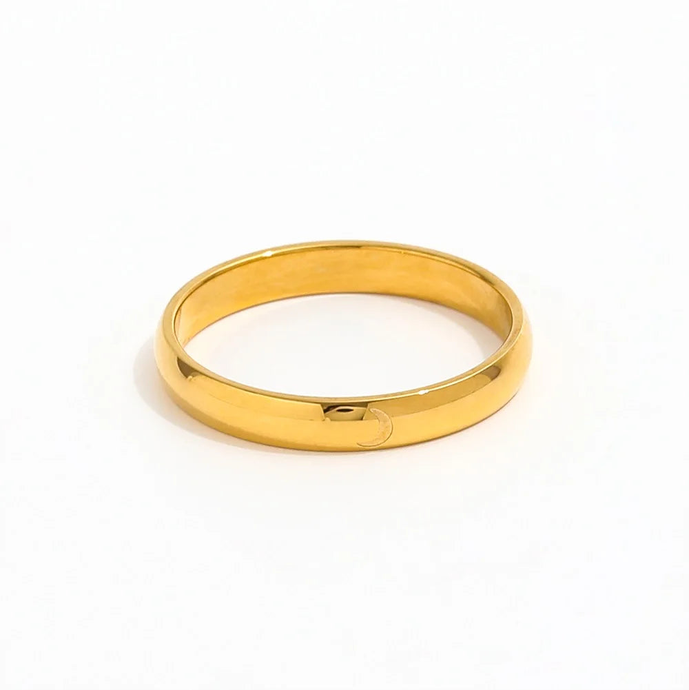 Single Stjerne Zirkon Ring 18k Guldbelagt