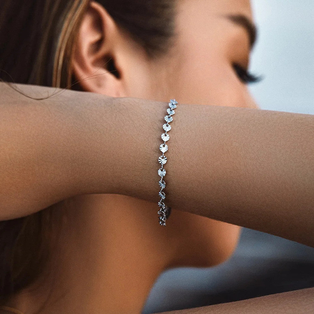 muun studios Burst Dot Armbånd - Rustfrit Stål Bracelet