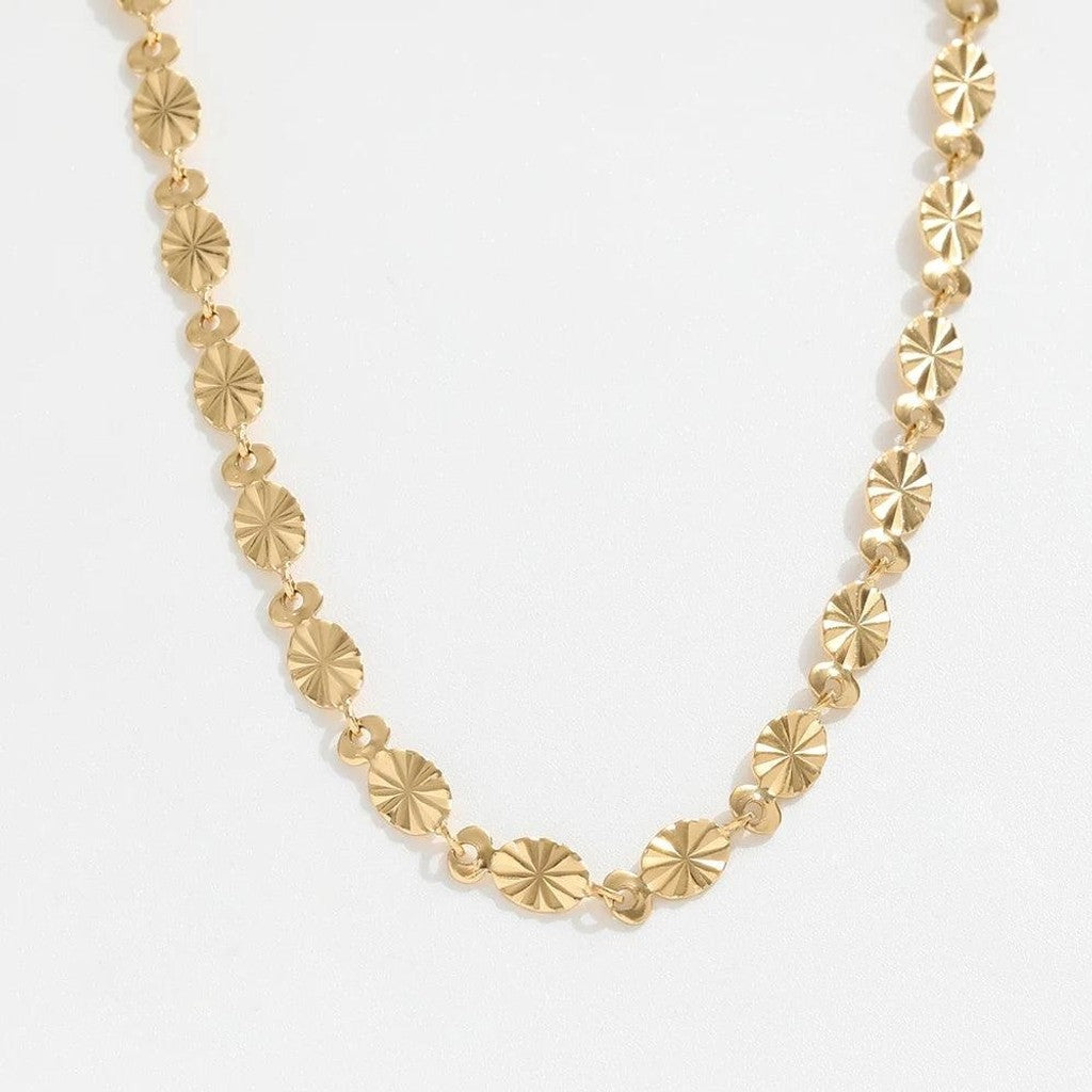 muun studios Burst Dot Halskæde - 18K Guldbelagt Necklace