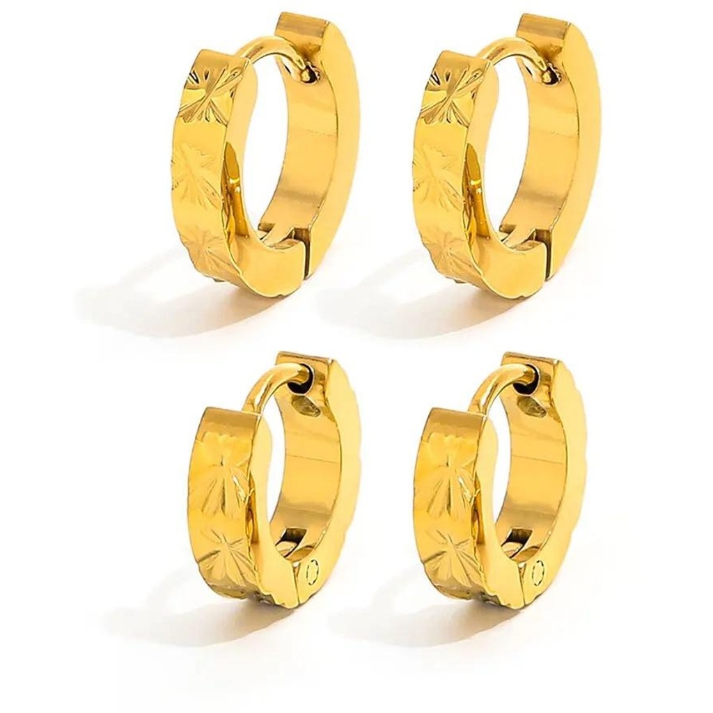 muun studios Burst Dot Ørering - Lille - 18K Guldbelagt Earring 18K Gold Plated
