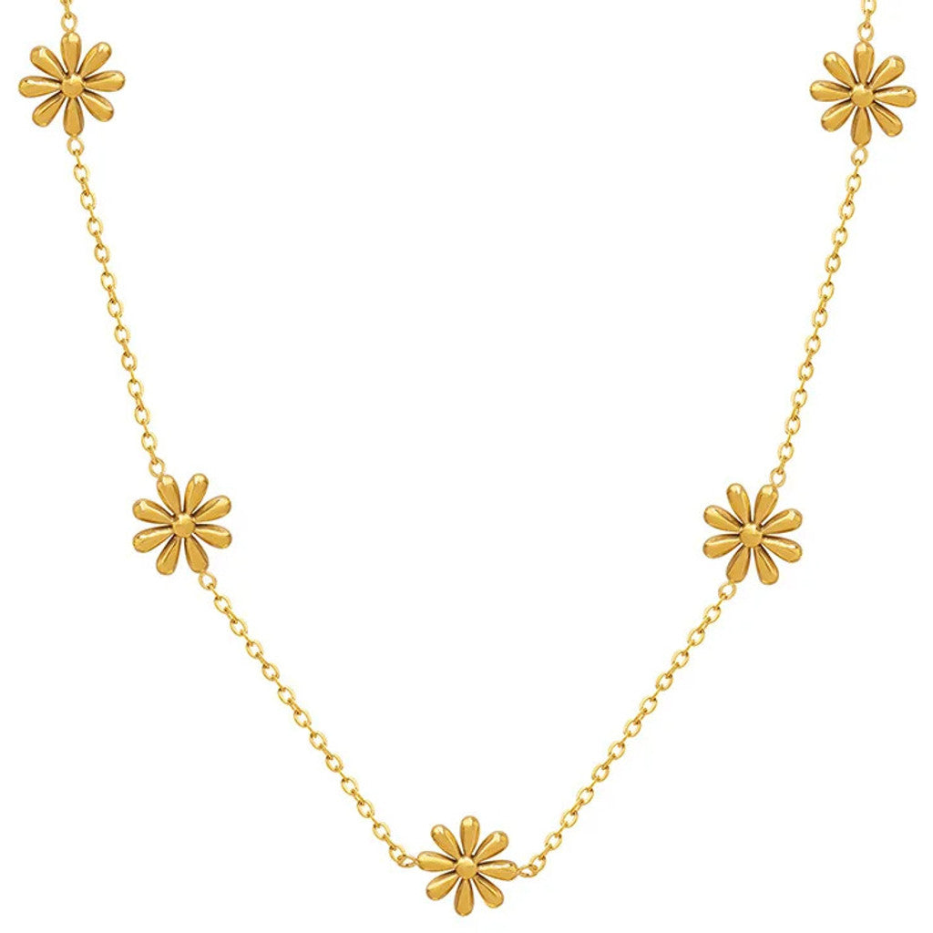 muun studios Daisy Halskæde - 18K Guldbelagt Necklace 18K Gold Plated