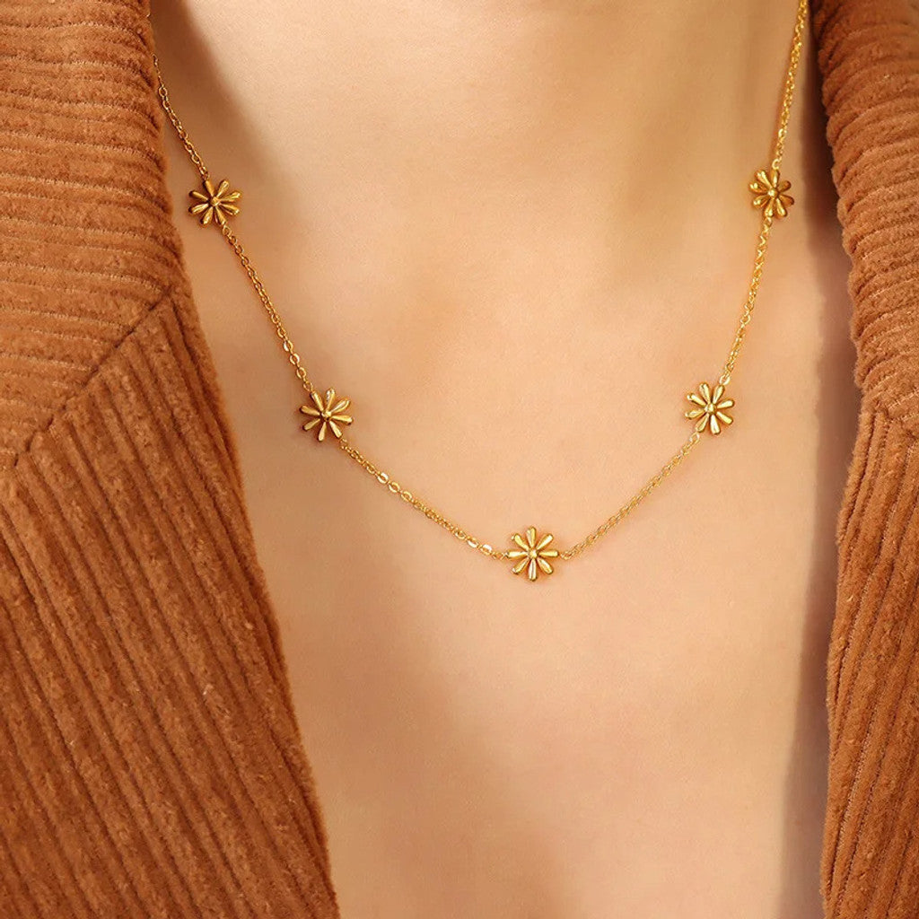 muun studios Daisy Halskæde - 18K Guldbelagt Necklace