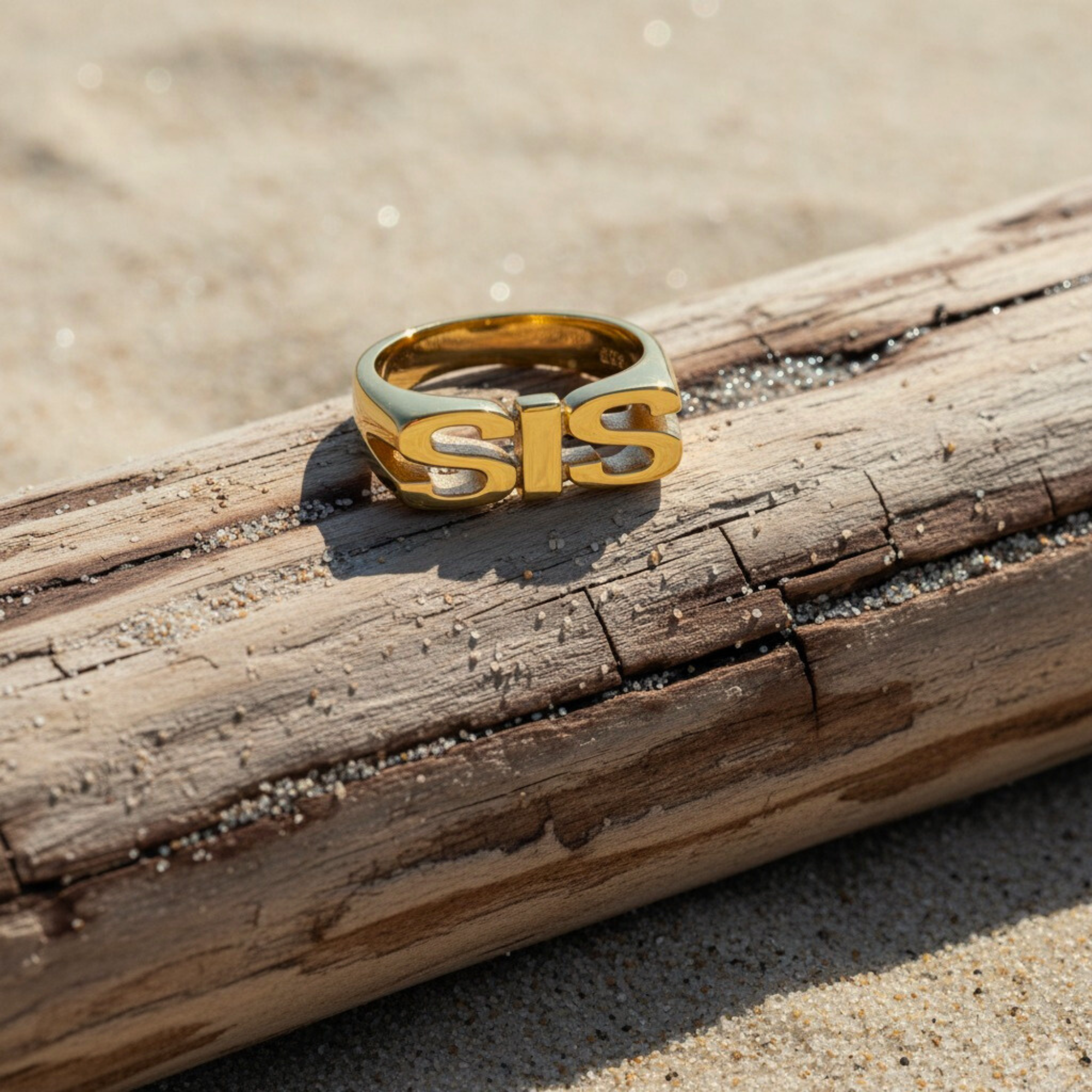 SIS Ring - 18K Guldbelagt