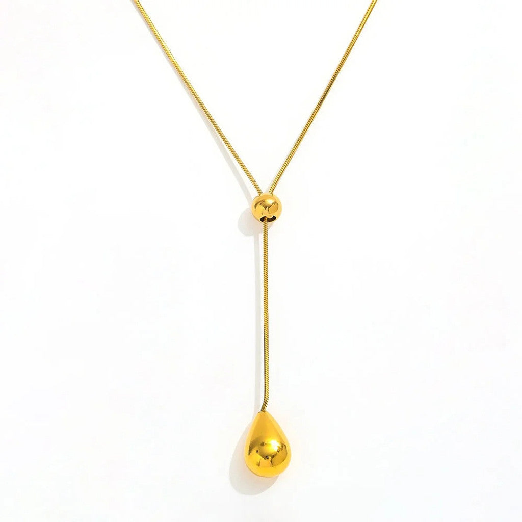 muun studios Emma Y Halskæde - 18K Guldbelagt Necklace