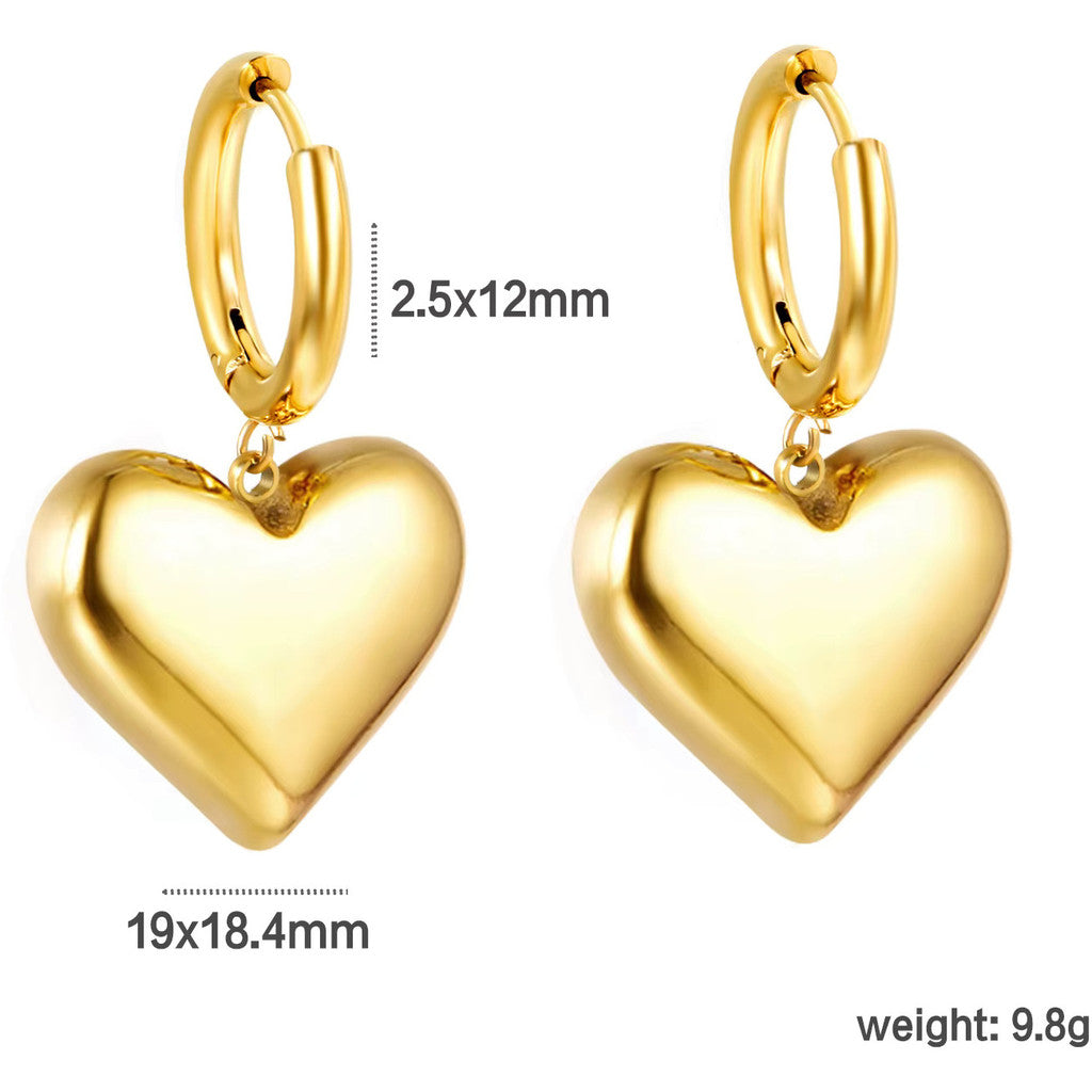 muun studios Heart Lia Earrings 18k Earring