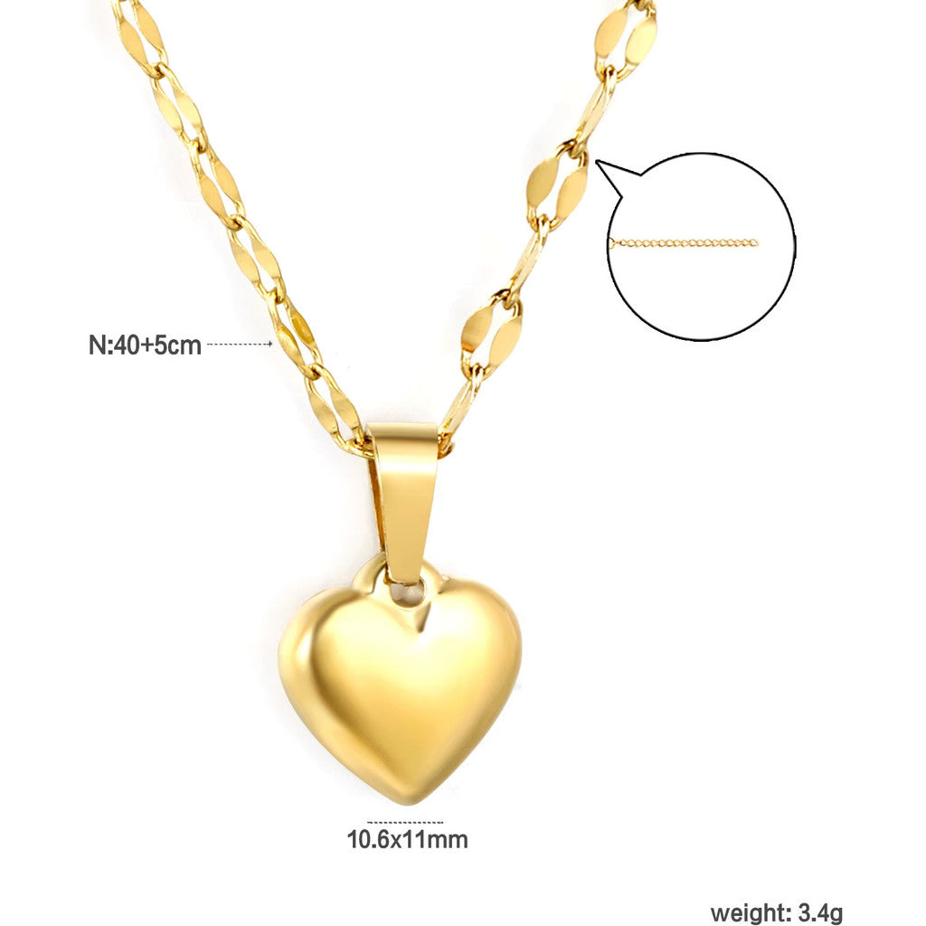 muun studios Jessica Heart Necklace 18k Necklace