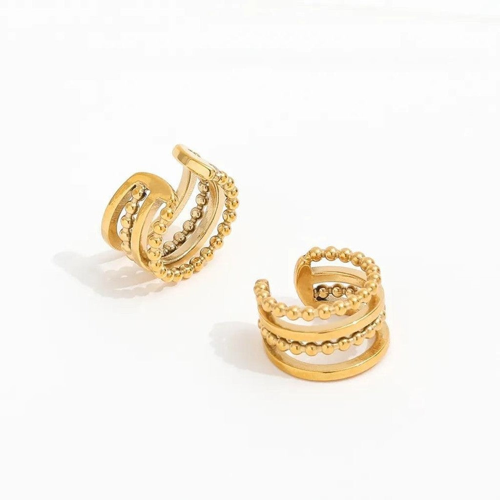 muun studios Lea Earcuff - 18K Guldbelagt Earring 18K Gold Plated