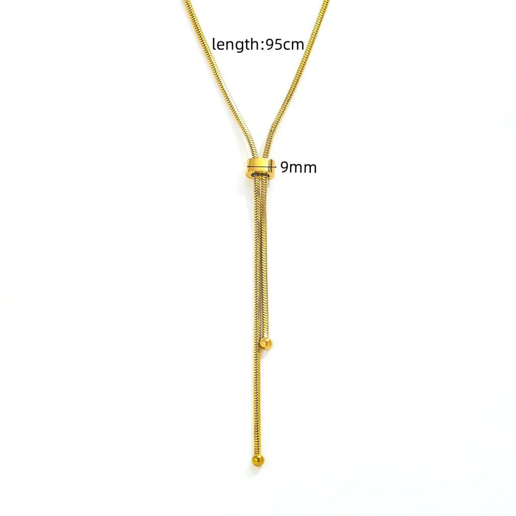 muun studios Liva Justerbar Halskæde - 18K Guldbelagt Necklace