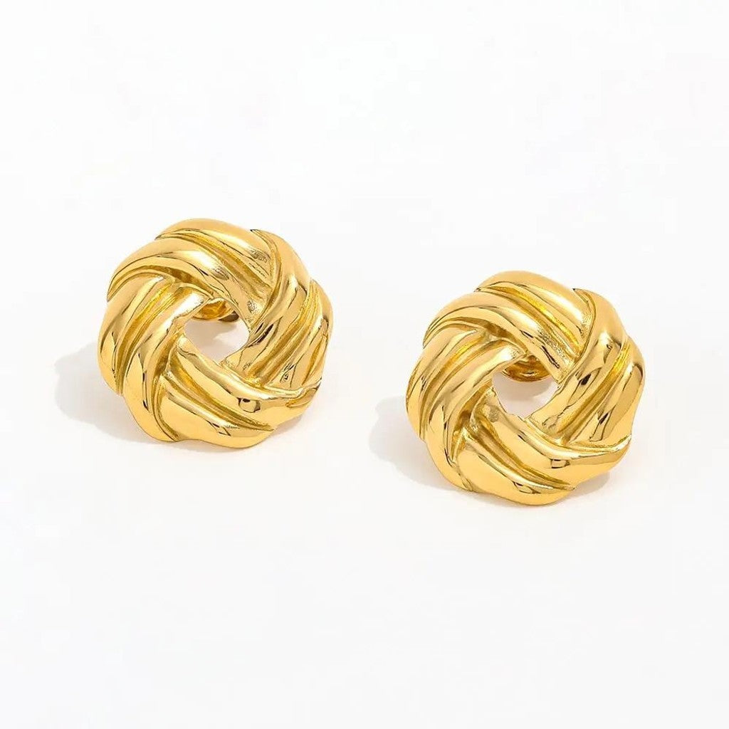 muun studios Luna Øreringe - 18K Guldbelagt Earring 18K Gold Plated