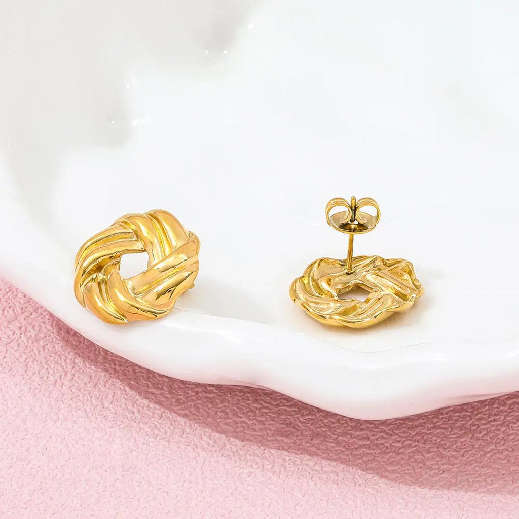 muun studios Luna Øreringe - 18K Guldbelagt Earring