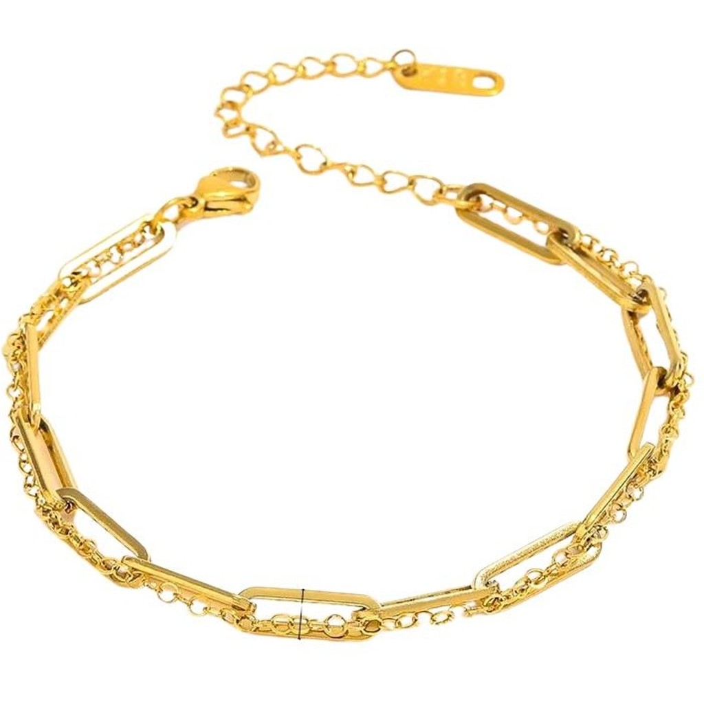 muun studios Lysa 2-lags Armbånd - 18K Forgyldt Bracelet 18K Gold Plated