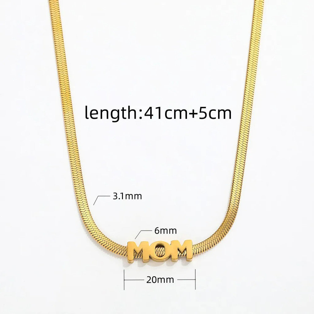 muun studios MOM Snake Halskæde - 18K Guldbelagt Necklace