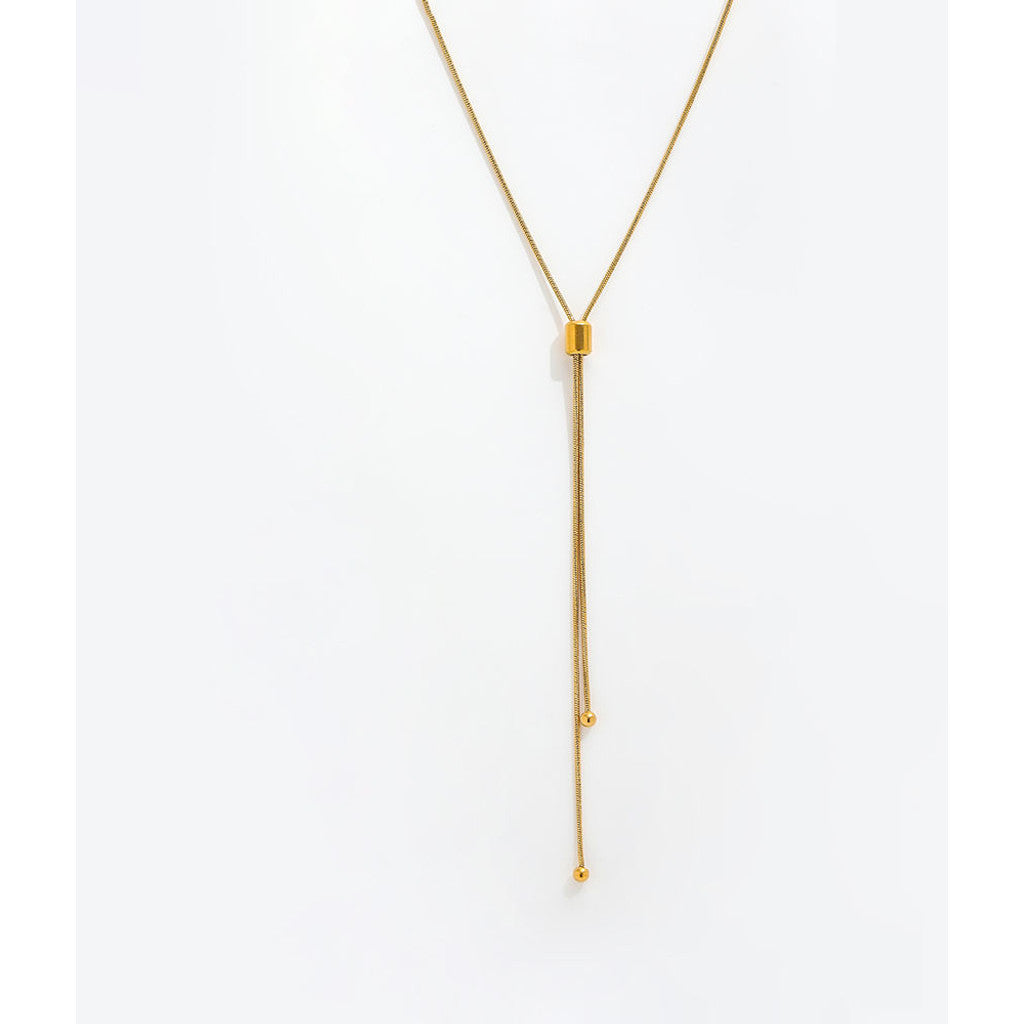 muun studios Mavi Justerbar Halskæde - 18K Guldbelagt Necklace 18K Gold Plated
