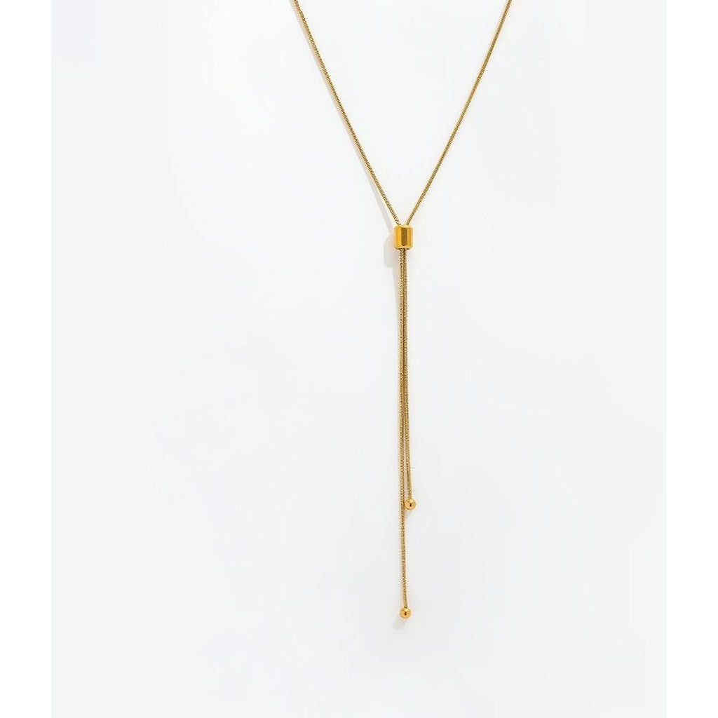 muun studios Mavi Justerbar Halskæde - 18K Guldbelagt Necklace 18K Gold Plated