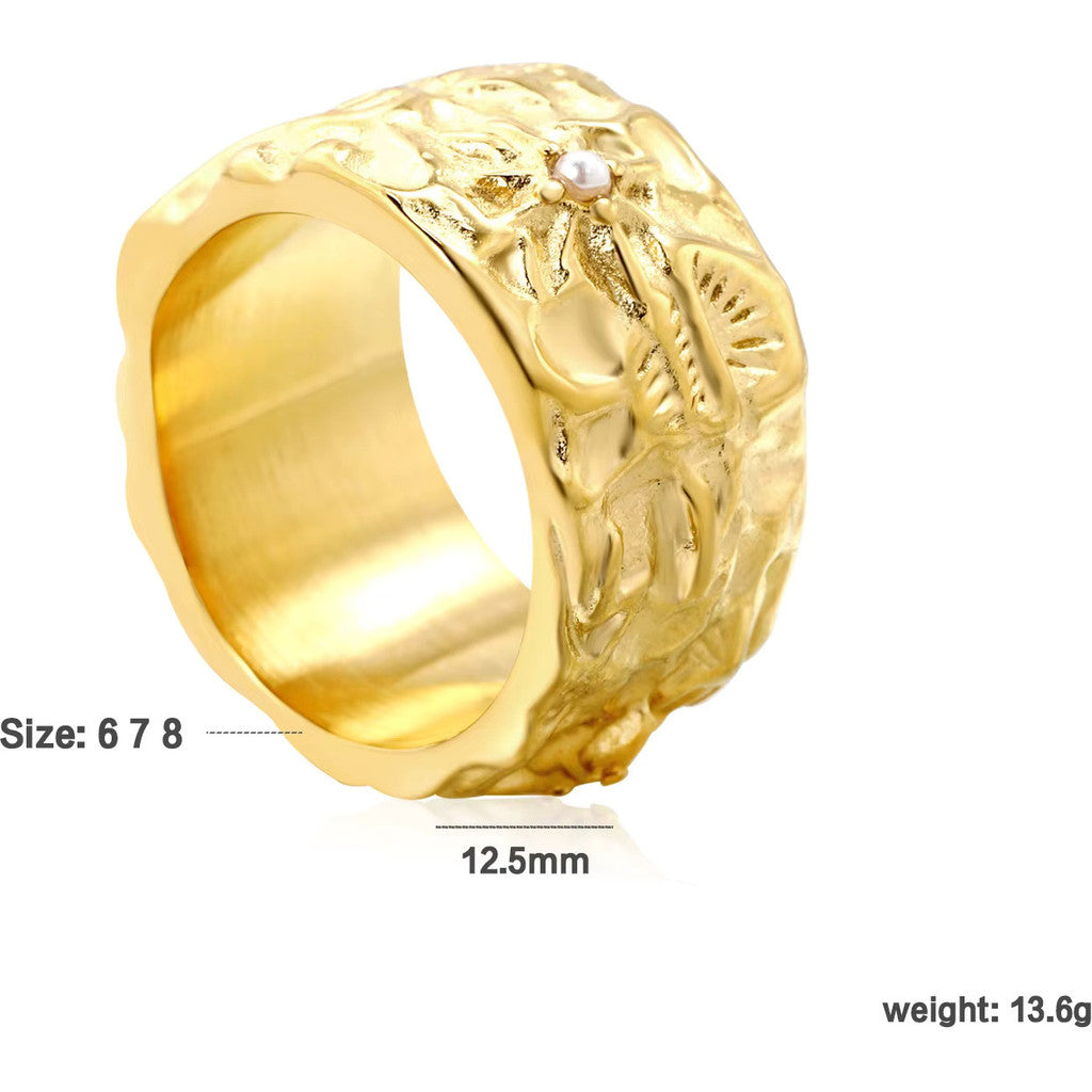 muun studios Mia Irregular Ring 18k Ring