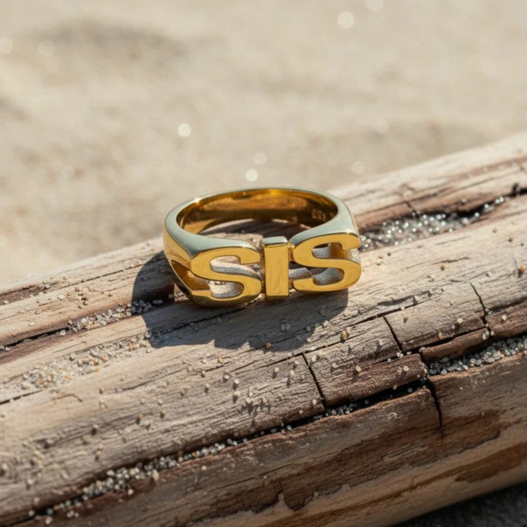 muun studios SIS Ring - 18K Guldbelagt Ring 18K Gold Plated