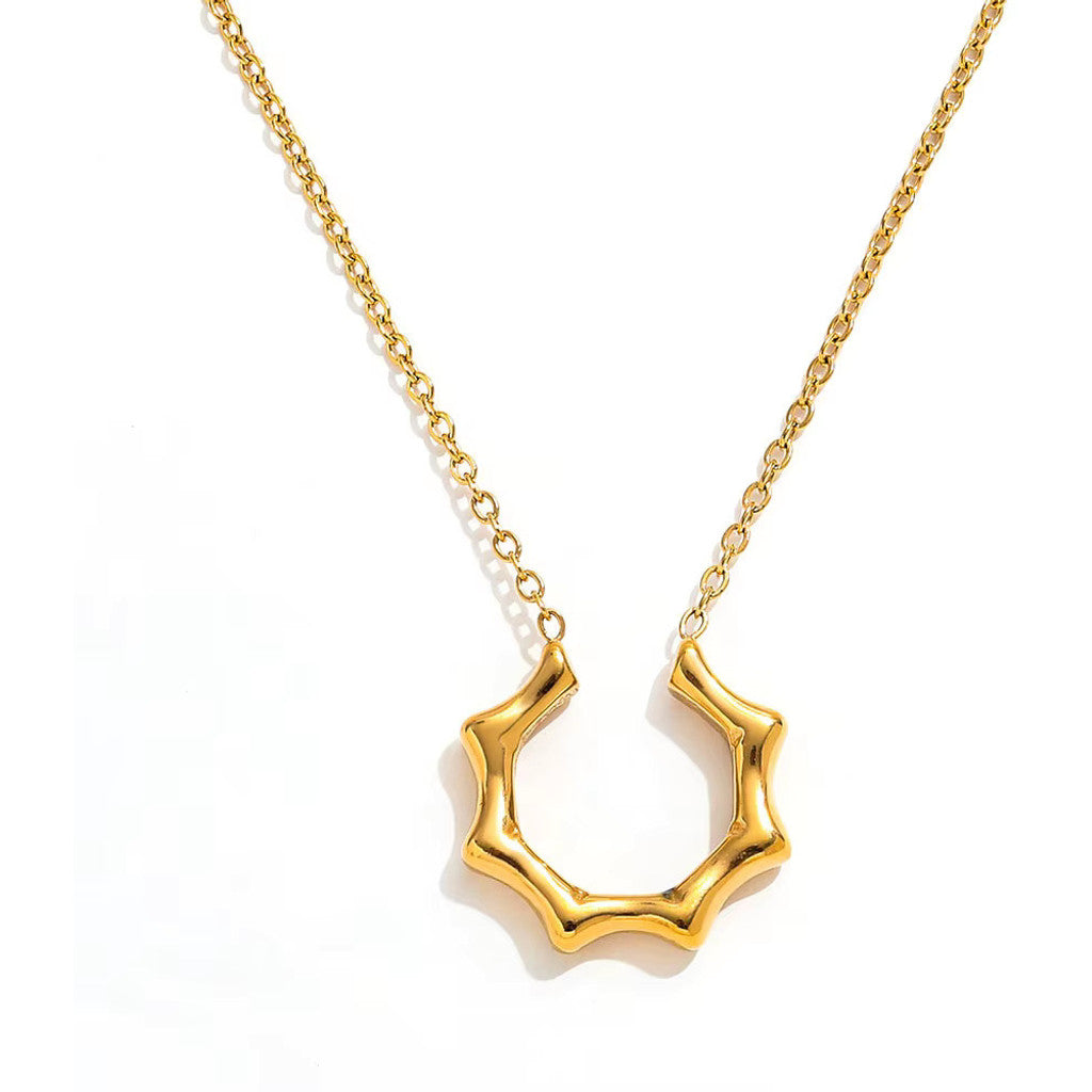 muun studios Spiked Sun Necklace 18K Necklace