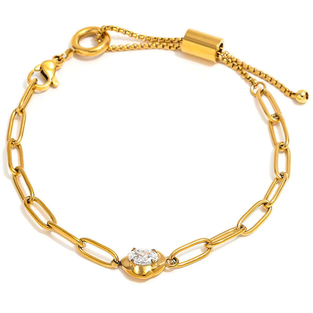muun studios Zircon knot bracelet 18k Bracelet