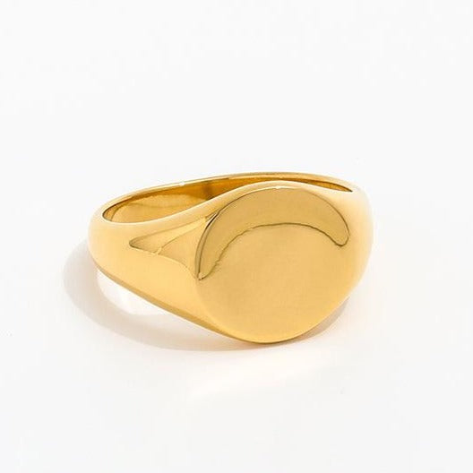 Blank Circle Ring 18K Guldbelagt - muun studios - Prisvenlige Smykker - Hurtig forsendelse