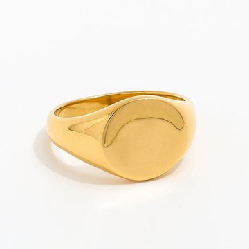 Blank Circle Ring 18K Guldbelagt - muun studios - Prisvenlige Smykker - Hurtig forsendelse