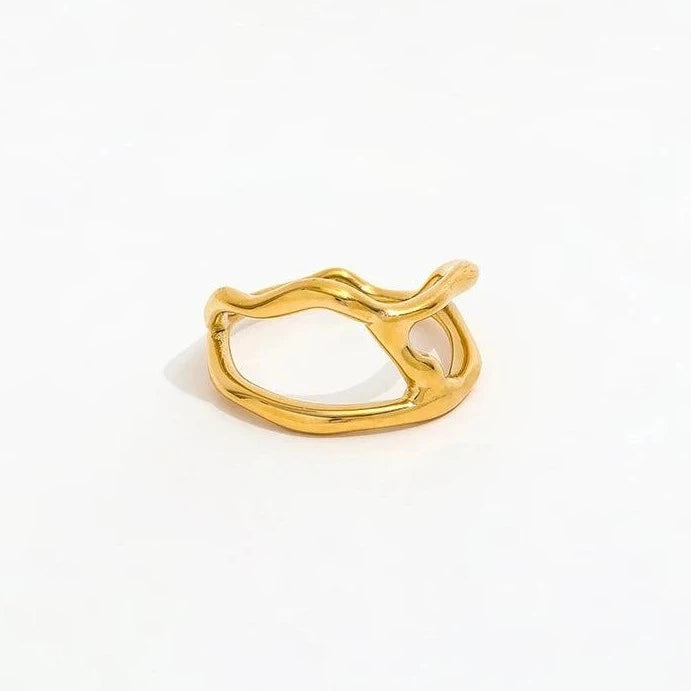 Branches Ring 18k Guldbelagt