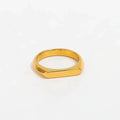 Cambered Ring 18K Guldbelagt - muun studios