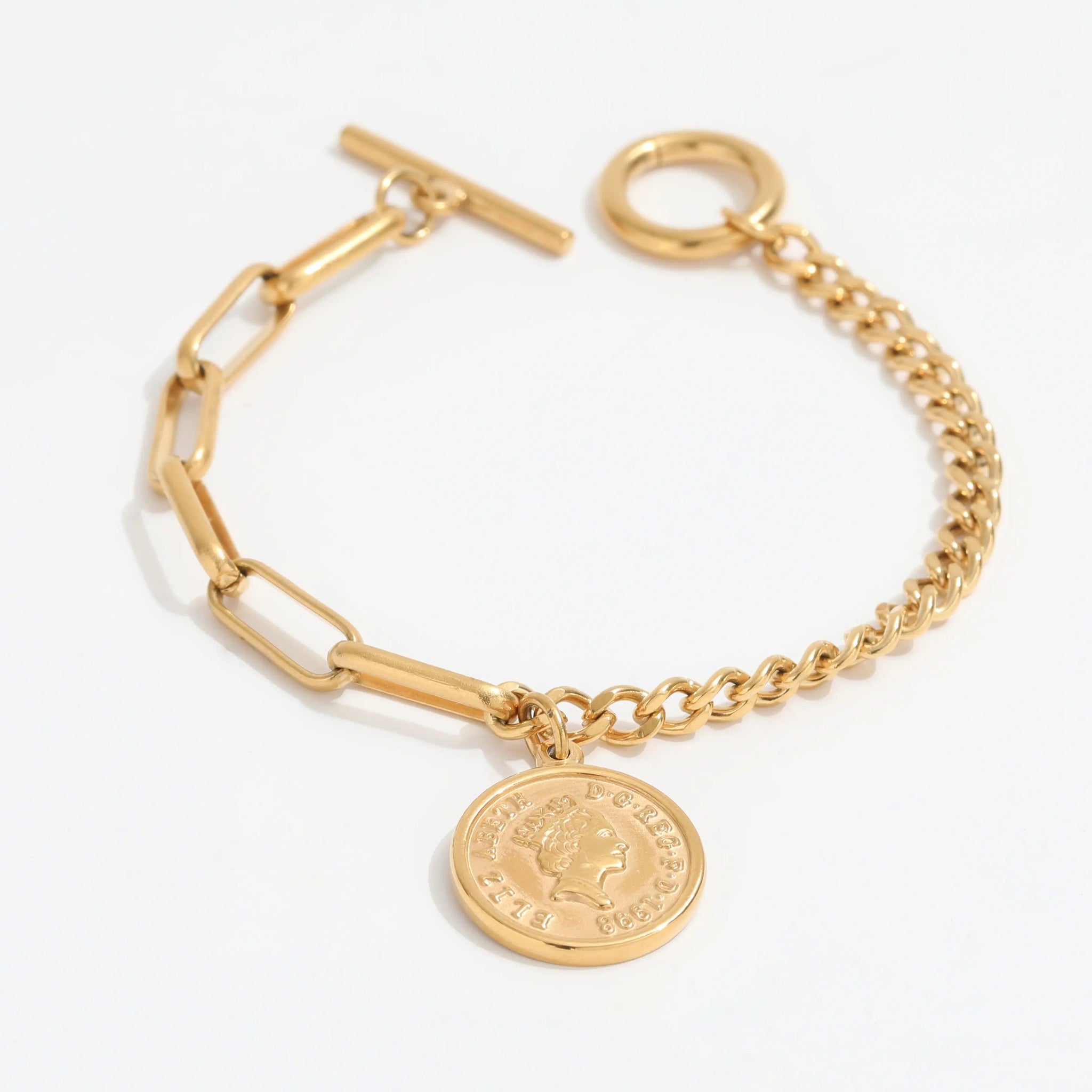 Panser Coin Armbånd 18K Guldbelagt - muun studios