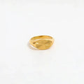 Sun Signet Oval Ring 18K Guldbelagt - muun studios